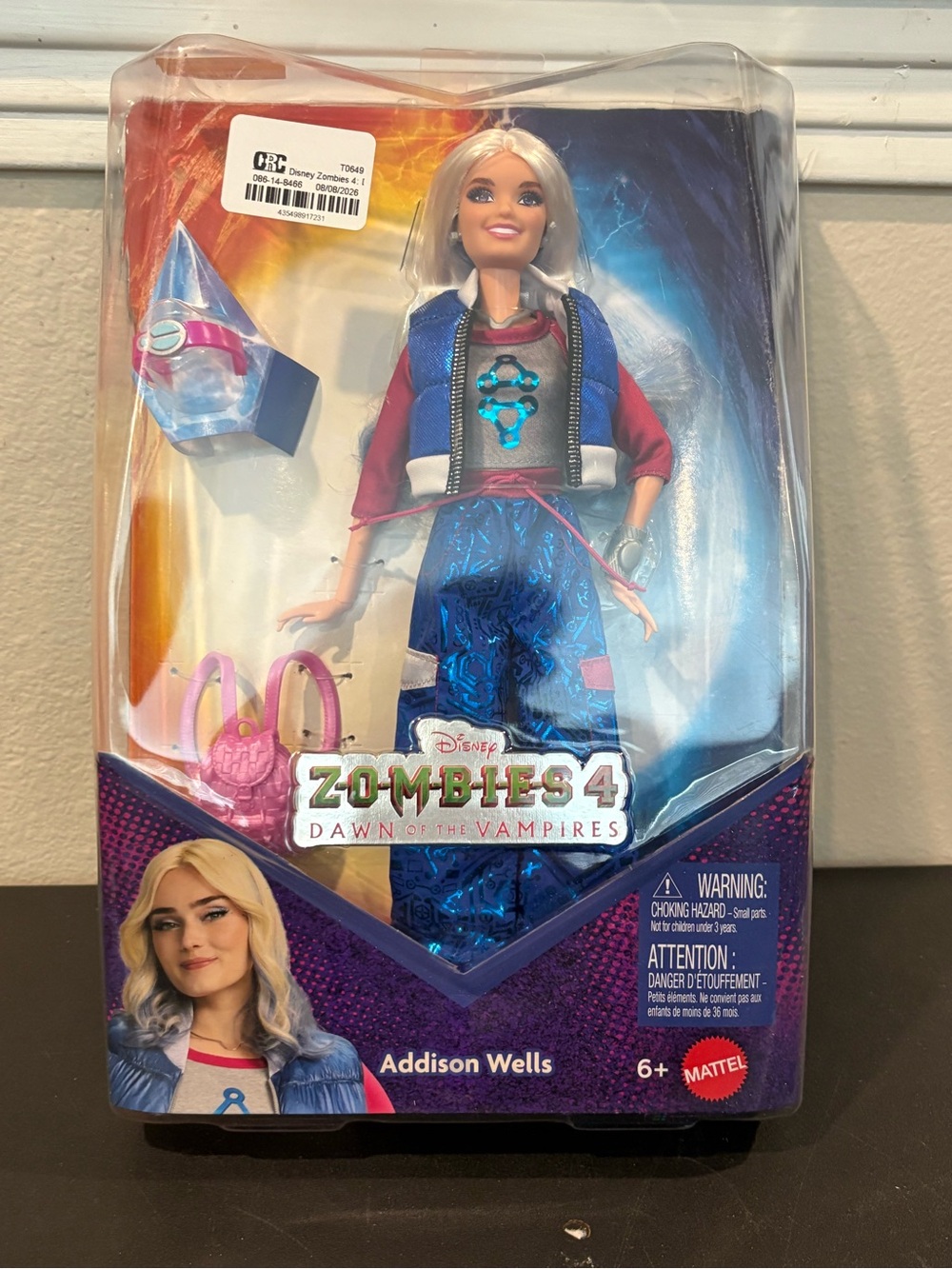 Disney Zombies 4: Dawn of The Vampires Addison Wells Fashion Doll W Accessories